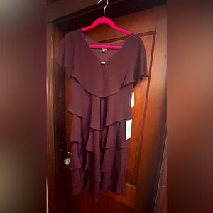 SLNY Misses Cocktail Dress in Fig